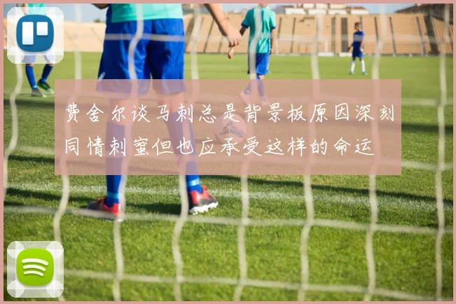 费舍尔谈马刺总是背景板原因深刻同情刺蜜但也应承受这样的命运